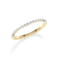 Memoire/Vorsteckring Gelbgold 750/- zus. 0,150 ct, tw, si - RU-1800-2 Memoire/Vorsteckring Gelbgold 750/- zus. 0,150 ct, tw, si - RU-1800-2