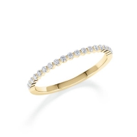 Memoire/Vorsteckring Gelbgold 750/- zus. 0,200 ct, tw, si - RU-1804-2 Memoire/Vorsteckring Gelbgold 750/- zus. 0,200 ct, tw, si - RU-1804-2