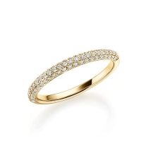 Memoire/Vorsteckring Gelbgold 750/- zus. 0,280 ct, tw, vs - RU-1326-2 Memoire/Vorsteckring Gelbgold 750/- zus. 0,280 ct, tw, vs - RU-1326-2