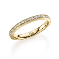 Memoire/Vorsteckring Gelbgold 916/- zus. 0,135 ct, tw, si - RU-1743-2 Memoire/Vorsteckring Gelbgold 916/- zus. 0,135 ct, tw, si - RU-1743-2