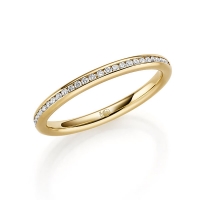 Memoire/Vorsteckring Gelbgold 916/- zus. 0,140 ct, tw, si - RU-1742-3 Memoire/Vorsteckring Gelbgold 916/- zus. 0,140 ct, tw, si - RU-1742-3