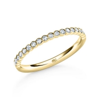 Memoire/Vorsteckring Gelbgold 916/- zus. 0,180 ct, tw, si - RU-1565-26