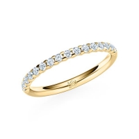 Memoire/Vorsteckring Gelbgold 916/- zus. 0,320 ct, tw, si - RU-1060-27