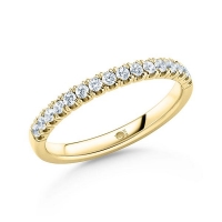 Memoire/Vorsteckring Gelbgold 916/- zus. 0,320 ct, tw, si - RU-1567-14