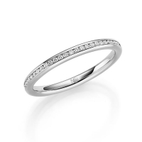 Memoire/Vorsteckring Platin 600/- zus. 0,140 ct, tw, si - RU-1742-5 Memoire/Vorsteckring Platin 600/- zus. 0,140 ct, tw, si - RU-1742-5