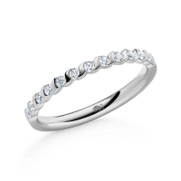 Memoire/Vorsteckring Platin 600/- zus. 0,260 ct, tw, si - RU-1566-88 Memoire/Vorsteckring Platin 600/- zus. 0,260 ct, tw, si - RU-1566-88