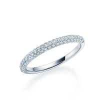 Memoire/Vorsteckring Platin 950/- zus. 0,280 ct, tw, vs - RU-1326-4 Memoire/Vorsteckring Platin 950/- zus. 0,280 ct, tw, vs - RU-1326-4