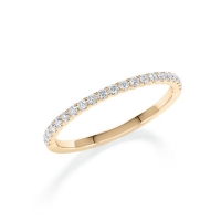 Memoire/Vorsteckring Roségold 375/- zus. 0,200 ct, tw, si - RU-1802-3