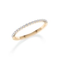 Memoire/Vorsteckring Roségold 375/- zus. 0,200 ct, tw, si - RU-1804-3