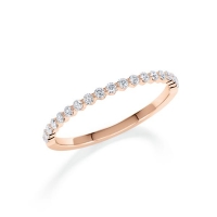 Memoire/Vorsteckring Rotgold 375/- zus. 0,170 ct, tw, si - RU-1798-4 Memoire/Vorsteckring Rotgold 375/- zus. 0,170 ct, tw, si - RU-1798-4