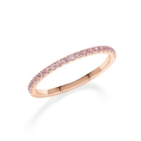 Memoire/Vorsteckring Rotgold 585/- zus. 0,200 ct, Pink - RU-1802-55 Memoire/Vorsteckring Rotgold 585/- zus. 0,200 ct, Pink - RU-1802-55