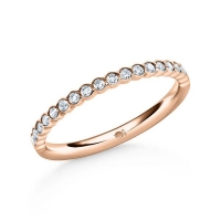 Memoire/Vorsteckring Rotgold 750/- zus. 0,180 ct, tw, si - RU-1565-27 Memoire/Vorsteckring Rotgold 750/- zus. 0,180 ct, tw, si - RU-1565-27