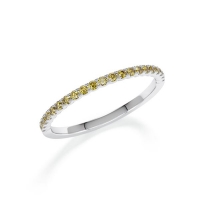 Memoire/Vorsteckring Weißgold 585/- zus. 0,200 ct, Gold - RU-1802-25