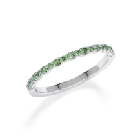 Memoire/Vorsteckring Weißgold 585/- zus. 0,280 ct, Apple Green - RU-1803-55 Memoire/Vorsteckring Weißgold 585/- zus. 0,280 ct, Apple Green - RU-1803-55