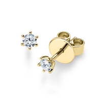 Ohrstecker Gelbgold 585/- zus. 0,200 ct, tw, si - RU-1572-15