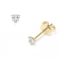 Ohrstecker Gelbgold 585/- zus. 0,400 ct, tw, vs - RU-1776-2