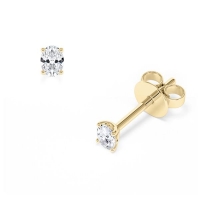 Ohrstecker Gelbgold 585/- zus. 0,400 ct, tw, vs - RU-1778-2