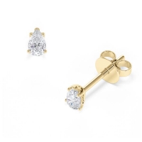 Ohrstecker Gelbgold 585/- zus. 0,400 ct, tw, vs - RU-1779-2