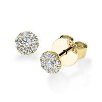Ohrstecker Gelbgold 750/- zus. 0,200 ct, tw, vs - RU-1618-4