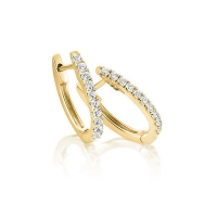 Ohrstecker Gelbgold 750/- zus. 0,220 ct, tw, vs - RU-1756-2