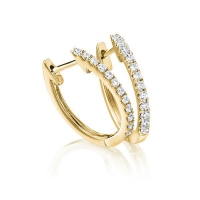 Ohrstecker Gelbgold 750/- zus. 0,260 ct, tw, vs - RU-1756-8