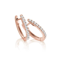 Ohrstecker Rotgold 750/- zus. 0,220 ct, tw, vs - RU-1756-3