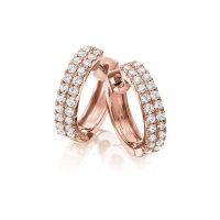 Ohrstecker Rotgold 750/- zus. 0,650 ct, tw, vs - RU-1755-3