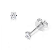 Ohrstecker Weißgold 585/- zus. 0,400 ct, tw, vs - RU-1778-1