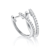 Ohrstecker Weißgold 750/- zus. 0,260 ct, tw, vs - RU-1756-7