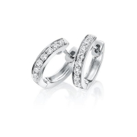 Ohrstecker Weißgold 750/- zus. 0,290 ct, tw, vs - RU-1754-1