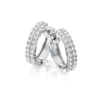 Ohrstecker Weißgold 750/- zus. 0,650 ct, tw, vs - RU-1755-1