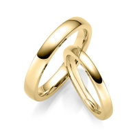 Paar Trauringe / Eheringe Gelbgold 916/- - RU-1751-2