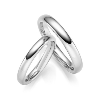 Paar Trauringe / Eheringe Palladium 950/- - RU-1750-1