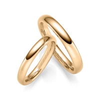 Paar Trauringe / Eheringe Roségold 375/- - RU-1750-3 Paar Trauringe / Eheringe Roségold 375/- - RU-1750-3