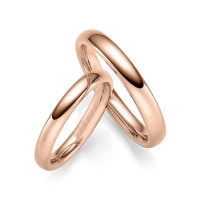 Paar Trauringe / Eheringe Rotgold 585/- - RU-1750-4 Paar Trauringe / Eheringe Rotgold 585/- - RU-1750-4