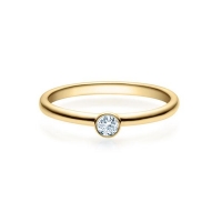 Verlobungsring Gelbgold 585/- zus. 0,080 ct, tw, si - RU-1493-39 Verlobungsring Gelbgold 585/- zus. 0,080 ct, tw, si - RU-1493-39