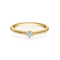 Verlobungsring Gelbgold 585/- zus. 0,080 ct, tw, si - RU-1508-9 Verlobungsring Gelbgold 585/- zus. 0,080 ct, tw, si - RU-1508-9