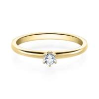 Verlobungsring Gelbgold 585/- zus. 0,080 ct, tw, si - RU-1585-12 Verlobungsring Gelbgold 585/- zus. 0,080 ct, tw, si - RU-1585-12
