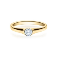 Verlobungsring Gelbgold 585/- zus. 0,200 ct, tw, si - RU-1277-35 Verlobungsring Gelbgold 585/- zus. 0,200 ct, tw, si - RU-1277-35