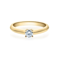 Verlobungsring Gelbgold 585/- zus. 0,200 ct, tw, si - RU-1507-5 Verlobungsring Gelbgold 585/- zus. 0,200 ct, tw, si - RU-1507-5