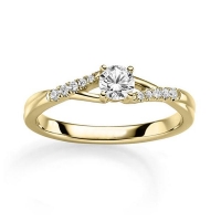 Verlobungsring Gelbgold 585/- zus. 0,260 ct, tw, si - RU-1831-16 Verlobungsring Gelbgold 585/- zus. 0,260 ct, tw, si - RU-1831-16
