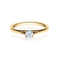 Verlobungsring Gelbgold 585/- zus. 0,300 ct, tw, si - RU-1492-3 Verlobungsring Gelbgold 585/- zus. 0,300 ct, tw, si - RU-1492-3