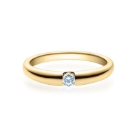Verlobungsring Gelbgold 750/- zus. 0,080 ct, tw, si - RU-1506-9 Verlobungsring Gelbgold 750/- zus. 0,080 ct, tw, si - RU-1506-9