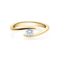 Verlobungsring Gelbgold 750/- zus. 0,200 ct, tw, si - RU-1496-5 Verlobungsring Gelbgold 750/- zus. 0,200 ct, tw, si - RU-1496-5