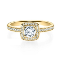 Verlobungsring Gelbgold 750/- zus. 0,539 ct, tw, si & tw, vs - RU-1592-9 Verlobungsring Gelbgold 750/- zus. 0,539 ct, tw, si & tw, vs - RU-1592-9