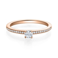 Verlobungsring Rotgold 750/- zus. 0,199 ct, tw, si & tw, vs - RU-1596-17 Verlobungsring Rotgold 750/- zus. 0,199 ct, tw, si & tw, vs - RU-1596-17