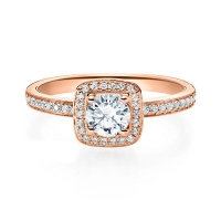 Verlobungsring Rotgold 750/- zus. 0,539 ct, tw, si & tw, vs - RU-1592-15 Verlobungsring Rotgold 750/- zus. 0,539 ct, tw, si & tw, vs - RU-1592-15