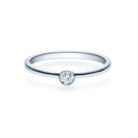 Verlobungsring Weißgold 585/- zus. 0,080 ct, tw, si - RU-1493-38 Verlobungsring Weißgold 585/- zus. 0,080 ct, tw, si - RU-1493-38