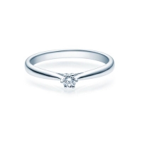 Verlobungsring Weißgold 585/- zus. 0,080 ct, tw, si - RU-1504-8 Verlobungsring Weißgold 585/- zus. 0,080 ct, tw, si - RU-1504-8