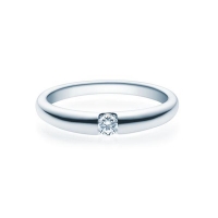 Verlobungsring Weißgold 585/- zus. 0,080 ct, tw, si - RU-1506-8 Verlobungsring Weißgold 585/- zus. 0,080 ct, tw, si - RU-1506-8